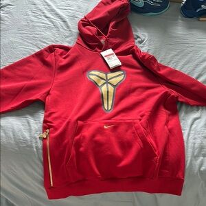 Nike Red Hoodie with Yellow Design